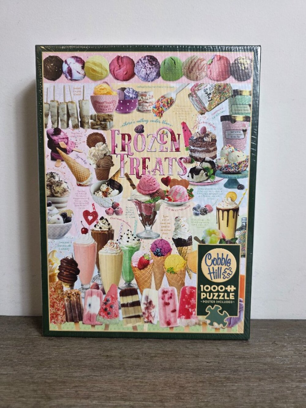 NEW Frozen Treats 1000 Piece Jigsaw Puzzle by Cobble Hill Sealed with Poster